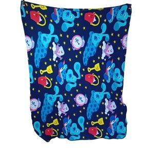 2001 Vintage Viacom Nick Jr. Blues Clues Sleepy Time Bedtime Fleece Blanket READ